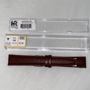 Brown Leather 18R Watch Band